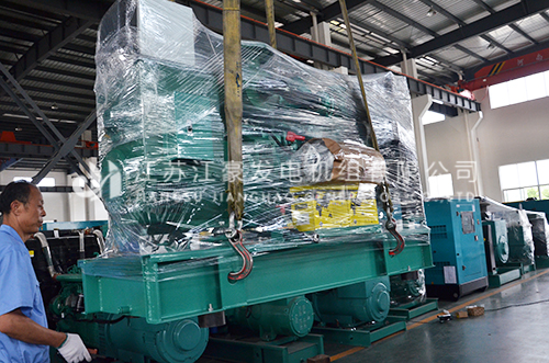 江豪发货案例-1台50KW玉柴配上海斯坦福自启动底座油箱发电机组发货天津