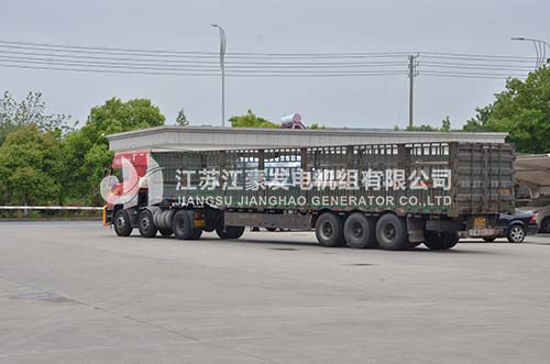 江豪发货案例- 1台280KW康明斯开架发电机组发浙江