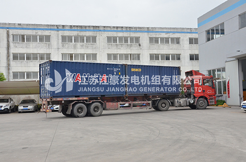 江豪发货案例-六台25KVA扬动配恒声四保护低噪音发电机组出口