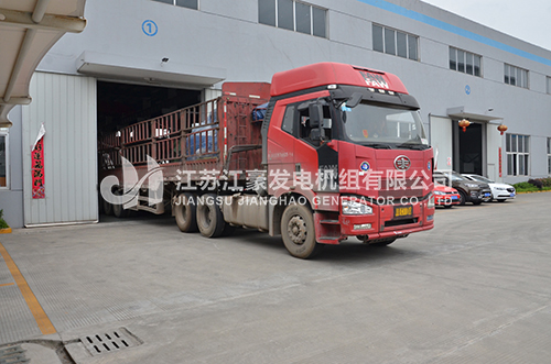 江豪发货案例-1台500KW玉柴发电机组发山东